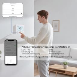 Slimme Wifi Thermostaat Programmeerbaar voor Elektrische Vloerverwarming en Radiator — thumbnail 3