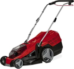 Accu Grasmaaier - Draadloze Grasmaaier - Gazon Onderhoud - 6-Traps Maaihoogte - 43 Cm Maaibreedte - Rood Zwart — thumbnail 1