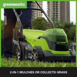 Accu Grasmaaier - Snoerloze Grasmaaier - Gazon Onderhoud - Dubbele Batterij Systeem - 36cm Maaibreedte - Groen — thumbnail 4