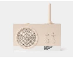 Draagbare Luidspreker Radio - Bluetooth Speaker - Muziek Luisteren - Spatwaterdicht Ontwerp - 14cm Breed - Zandkleur