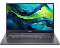 Acer Aspire 17 A17-51M-51KF Intel® Core™ i5 i5-1334U Laptop 43,9 cm (17.3") Full HD 16 GB LPDDR5-SDRAM 512 GB SSD Wi-Fi 6E (802.11ax) Windows 11 Home Grijs