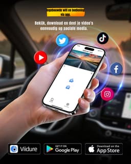SAVI® Dashcam Voor en Achter - Dashcam - Dashcam Voor Auto - Zwart -‎ 4cm x 9cm x 6cm — thumbnail 3