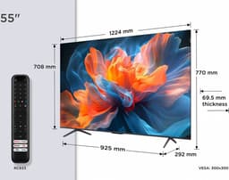TCL 55T8C 55-inch 4K Ultra HD 144Hz Gaming Smart TV, AI Spraakbesturing, HDR10+ — thumbnail 10