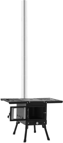 Linkforu - Inklapbare Campinghoutkachel – Buitenhaard - Houtkachel – BBQ – Verstelbaar in Hoogte 36-56 cm – Breedte 55 cm — thumbnail 4