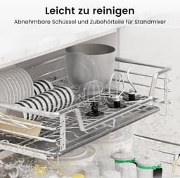 Krachtige Keukenmachine 1300W met 5L RVS Kom en 8 Snelheden — thumbnail 5