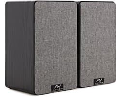 AVCOM 6 boekenplank luidspeakerpaar, zwart