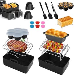 Airfryer Accessoires Set - Geschikt voor Ninja Foodi AF300EU, AF400EU -19-Delige Heteluchtfriteuse Accessoireset — thumbnail 9