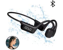 Bone Conduction Headphone - Open Ear Koptelefoon - Bone Conduction Koptelefoon - Sport Oortjes - Koptelefoon Bone - Sport Hoofdtelefoon - Waterdicht - Bluetooth 5.4 - 32GB Geheugen - Geschikt voor elk Apparaat - Zwart