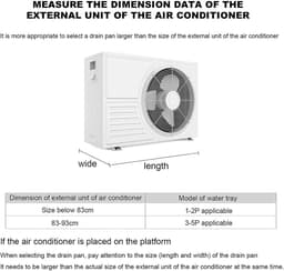 Universele Lekbak met Afvoerslang voor Airco Buitenunit - Condenswater Opvangbak — thumbnail 5