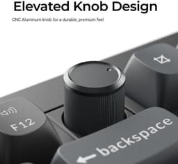 Keychron V6 Ultra - Mechanisch Toetsenbord - Draadloos - US Qwerty - 100% - Bruine Switch - Zwart — thumbnail 3