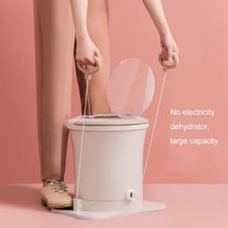 Mini Wasmachine met Centrifuge - Handmatige Centrifuge voor Ondergoed, Sokken & Babykleding - Compact Droogapparaat voor Reizen & Camping — thumbnail 2