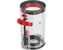 Vervangende onderdelen geschikt voor stofbak/vuilnisbak geschikt voor Dyson V11, V15, SV14 en SV17 stofzuigers; vervangende onderdelen voor de stofbak/vuilnisbak geschikt voor Dyson SV22, SV15 en SV28 stofzuigers.