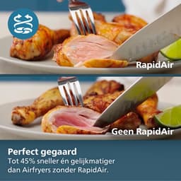 Philips Airfryer Single Basket 5000-serie met Stoomfunctie – NA541/00 – SteamClean - SteamFry – 7,2L – Tot 6 personen — thumbnail 7