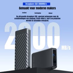 SCH® SSD Externe Harde Schijven - SSD Externe Harde Schijf - Zwart - ‎8cm x 3cm x 2cm — thumbnail 5