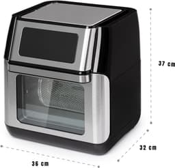 Nexvo® Mini Airfryer - Airfryer - Heteluchtfriteuse - Compact - Zwart - 32cm x 36cm x 37cm — thumbnail 6