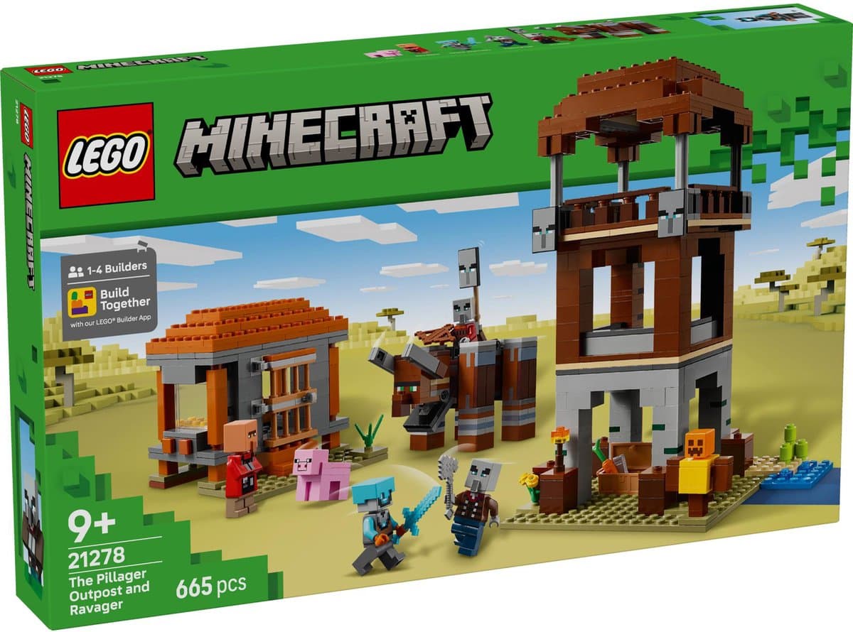 LEGO Minecraft De Plunderaar Buitenpost en Verwoester Bouwpakket - 21278 — afbeelding 1