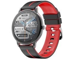 Manike KM60 Smartwatch – 1,32 HD Display - Hartslag & Bloeddrukmeting - SpO₂ - Slaaptracking - Multisport - IP68 Waterdicht - 7 Dagen Batterij - Android & iOS Compatibel - Meldingen - Stappenteller - Sporthorloge - Activity Tracker