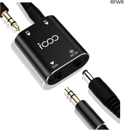 RFWR® Mini Stereo Audiomixer met 2 Kanalen en 3,5 mm AUX Interface - Metalen Behuizing — thumbnail 1