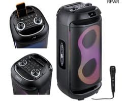 RFWR® Mobiele Party Speaker met Bluetooth, 500 Watt en Karaoke Functie