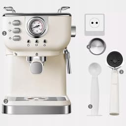 1,5L Italiaanse semi-automatische koffiemachine - Multifunctionele koffiemachine - Espressomachine - Hoge druk extractie - Functie voor het opschuimen van melk - Geschikt voor thuis, café, kantoor en andere commerciële plaatsen — thumbnail 3