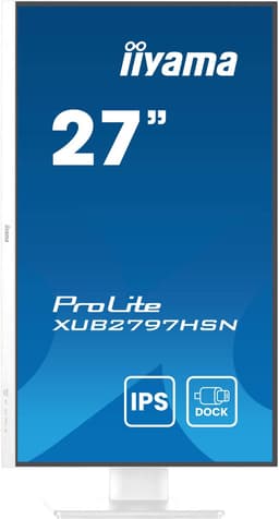 iiyama ProLite XUB2797HSN-W2 68,6 cm IPS-technologiepaneel met USB-C dock en RJ45 (LAN) — thumbnail 5