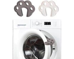2-pack wasmachinedeurondersteuningsbeugels, siliconen deurstopper voor voorlader wasmachine, wasmachinedeurondersteuningsbeugels, accessoires voor was- en drogerdeurondersteuning voor goede ventilatie en droging