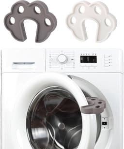 VT Goods - Wasmachine Deurstopper - Siliconen Deur Prop - Goede Ventilatie - Wit en Grijs - Ondersteuning voor Wasmachine en Droger - 2 Stuks — thumbnail 1