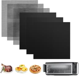 Geschikt voor Ninja Herbruikbare Airfryer Liners 30x30 cm voor Toaster Bottom, 3 liners + 3 bakplaten, 230°C, voorgesneden blokjes, geschikt voor SP101/SP201/SP301/SP351 — thumbnail 1