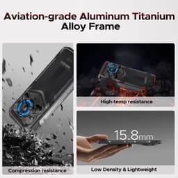 DOOGEE Blade 20 Play 5G - Robuuste Smartphone - Robuuste Telefoon - 32GB RAM + 256GB ROM - 10300mAh / 33W - Dimensity 7050 - 125dB Luidsprekers -Effect Lumière LED - Android 15 - Gemini AI -Rood — thumbnail 4