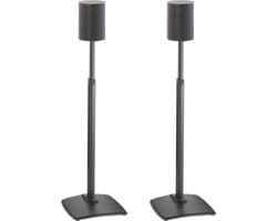 In hoogte verstelbare luidsprekerstandaards voor draadloze speakers - zwart (paar)