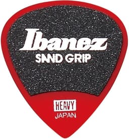 Ibanez PPA16HSG Sand-Grip Short Teardrop Guitar Pick Red 1.0mm (6-Pack) - Plectrum set — thumbnail 3