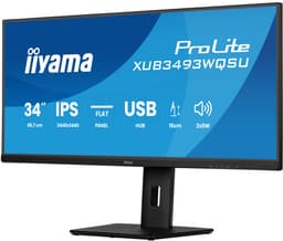 iiyama ProLite XUB3493WQSU-B6 - 34 inch - WQHD - IPS - USB-Hub (4x) - Verstelbaar — thumbnail 1