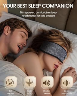 RFWR® Draadloze Slaap Hoofdtelefoon met HD Geluid en Comfortabele Hoofdband — thumbnail 6