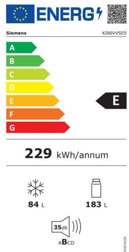 Siemens iQ300 KI86VVSE0 - Inbouw koelkasten - Inbouw koel-vriescombinatie - 177.2 cm x 54.1 cm - Led verlichting - superVriezen: Zelfs grote hoeveelheden etenswaren snel invriezen — thumbnail 9