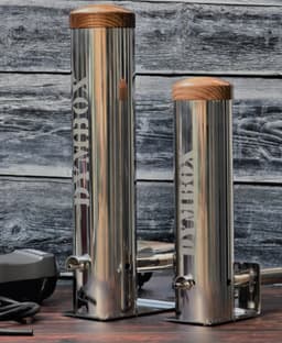 Dymbox 2,3L koud rook generator Starters Kit Vernieuwde versie met as schuif (incl. 1KG rookhout snippers, luchtpomp) voor rookovens rookkasten en BBQ (cold smoker) koud rook generator CSG — thumbnail 5