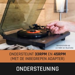 Lenco Platenspeler - Ingebouwde Speakers - Auto-stop - LS-10WD - Hout — thumbnail 3