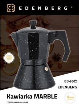 Edënbërg Stonetec Line - Percolator - Koffiemaker 9 kops - Espresso Maker 450 ML - Marmer Coating — thumbnail 2
