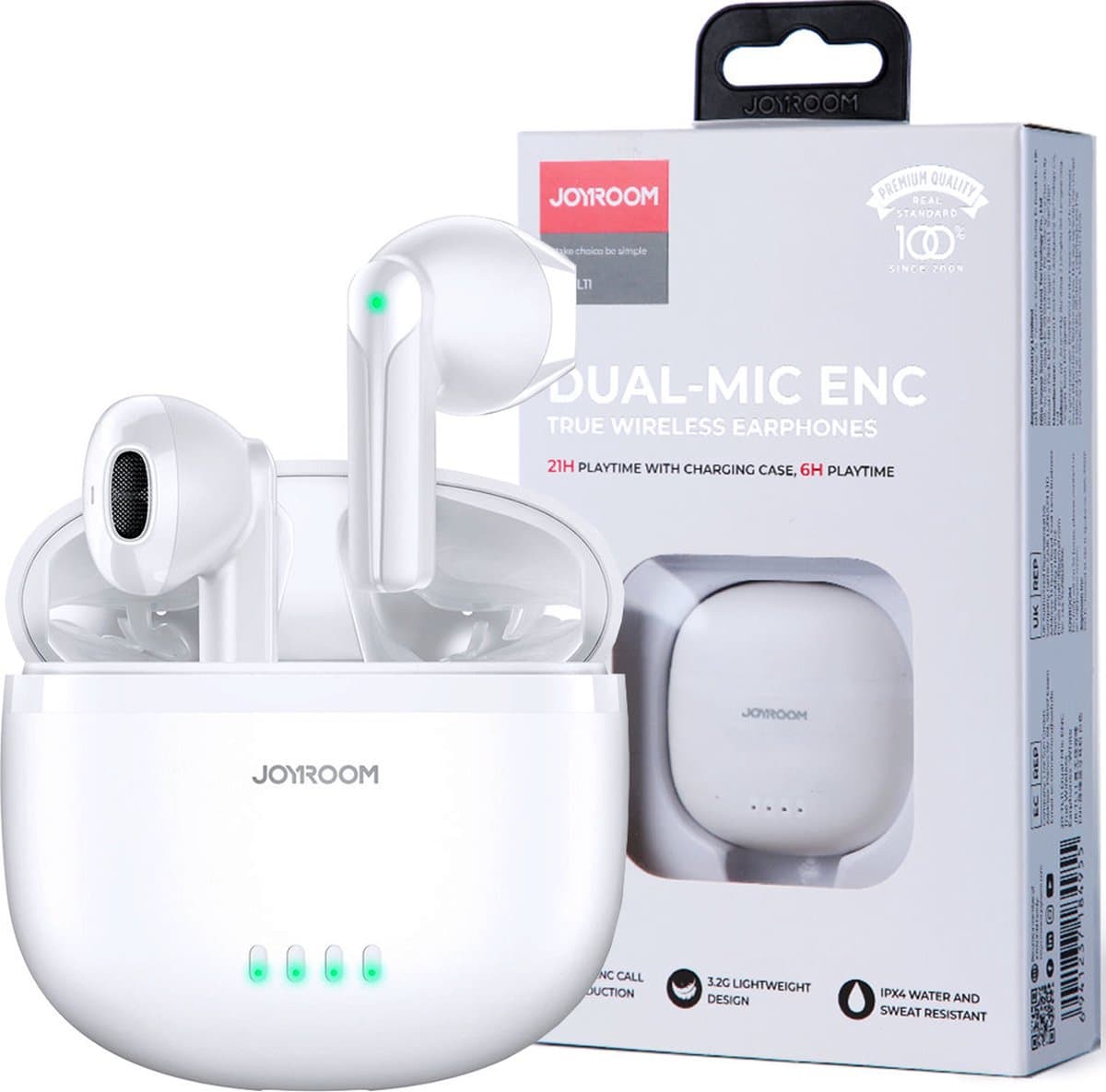 Joyroom - JR-TL11 White - Hoofdtelefoon — afbeelding 1