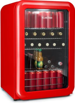 Klarstein Poplife Drankkoeler - Koelkast - 115 Liter - Eek E - Retro Design - Temperatuur: 0-10 °C - Eco Plus - 39 dB - Verstelbare pootjes - Dubbel glas — thumbnail 1