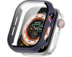 Hoesje met Ingebouwde Screen Protector Geschikt voor Apple Watch 11/10 46MM - Full Protect Case - Blauw
