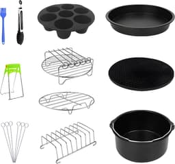 PrepAir - 11-delige airfryer set - Airfryer accessoires set met handleiding - Ø 20cm — thumbnail 1
