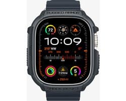 Spigen Rugged Armor - Apple Watch Ultra / Ultra 2 Hoesje - Grijs