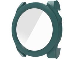 Beschermende watch case screen protector - hoesje met gehard glas - geschikt voor Garmin Fenix 8 (51 mm) - groen