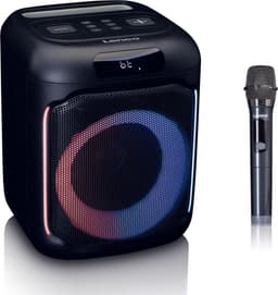 Lenco Bluetooth Speaker - Draadloze Party Speaker met Verlichting en Microfoon - PA-101BK - Zwart — thumbnail 1