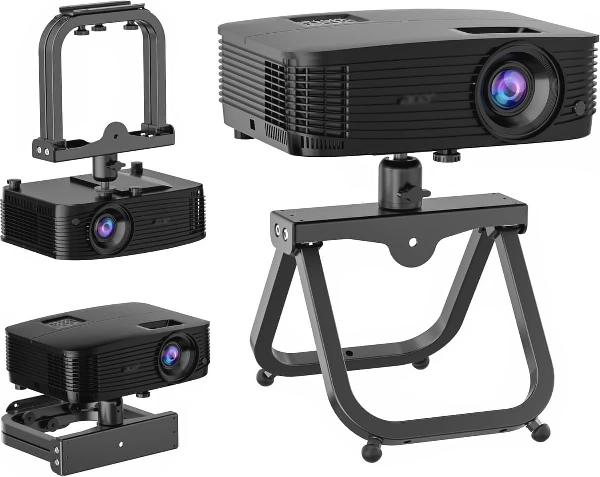 360 Graden Draaibare Projectorhouder - Universele Plafondbeugel voor Mini Projectoren — afbeelding 1