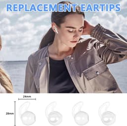 Zachte siliconen beschermhoes - compatibel met AirPods 2 & 1 - inclusief reinigingspen en hoofdtelefoonhoes - schokabsorberend - met karabijnhaak — thumbnail 5