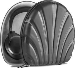 Hoofdtelefoonhoes Shield compatibel - Harde reisdraagtas Seashell zwart - kabelopslag — thumbnail 1