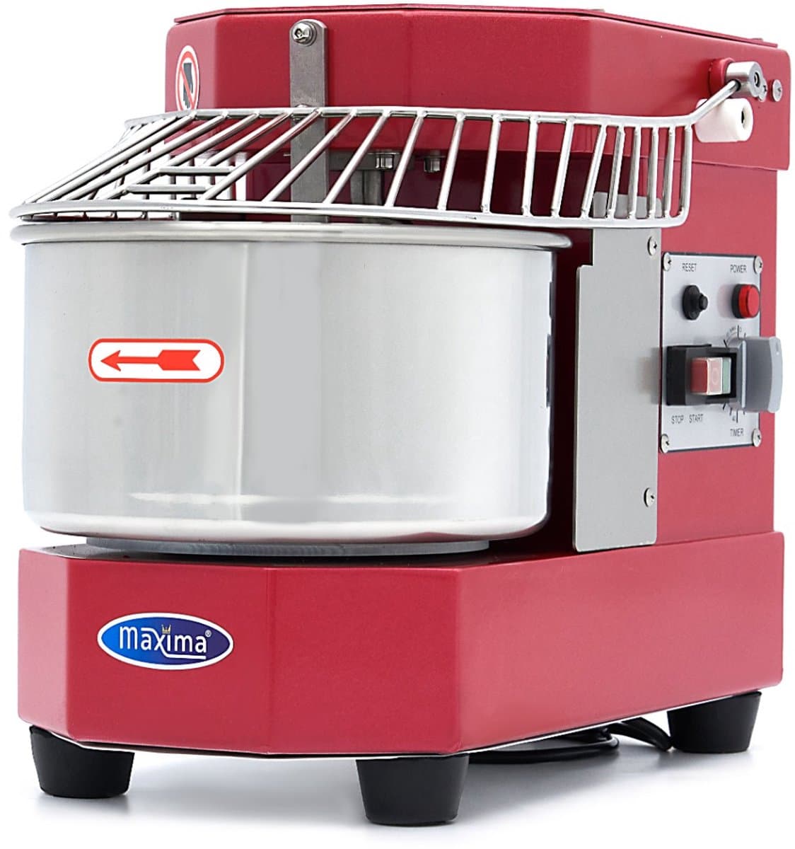 Spiraalkneder - 8 L - 4,5 Kg Deeg - Raspberry Rood — afbeelding 1