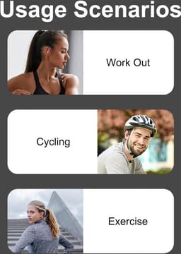 Draagbare bluetooth-hoofdtelefoon voor hardlopen met boog geluidsreductietechnologie - Ideaal voor luisteren naar muziek — thumbnail 3