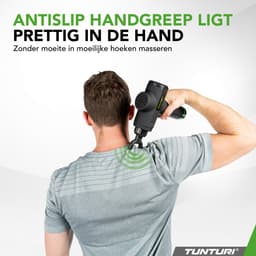 Tunturi MG50 Massage Gun - Incl. Opzetstukken en koffer - Oplaadbaar massage apparaat - Massage pistool - Kleur: zwart — thumbnail 5